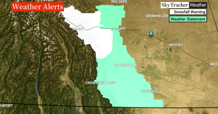 Spring storm could bring up to 20 cm of snow to southern Alberta