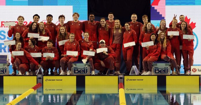 Canada unveils swimming team for Paris 2024