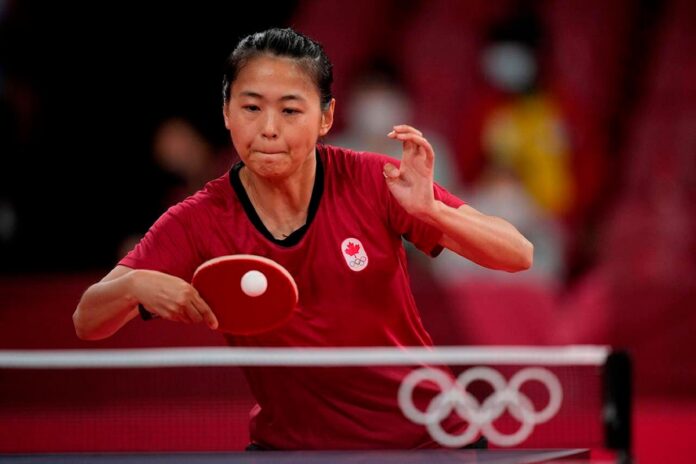 Zhang to make 5th Olympic appearance as part of Canada’s table tennis team