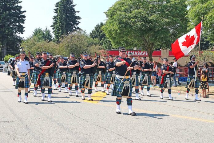 Parade, party in the park for Canada Day in North Delta
